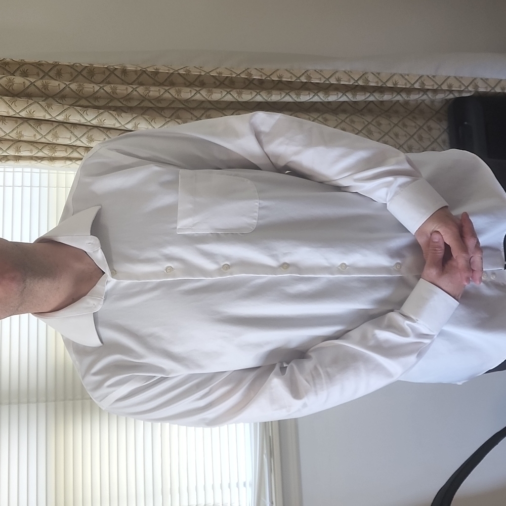 Joseph Abboud 17 36/37 Mens white dress shirt